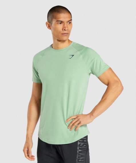 Koszulki Gymshark Bold Męskie Zielone | PL 847ZEW